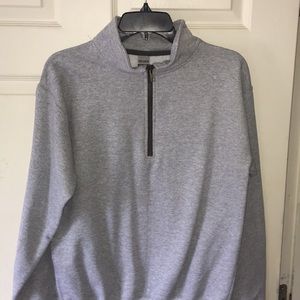 Plain Grey Quarter Zip